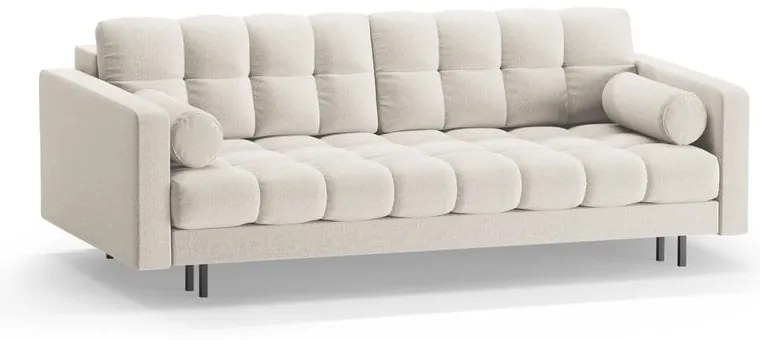 Canapea crem extensibilă, cu spațiu de depozitare 222 cm Bali – Cosmopolitan Design