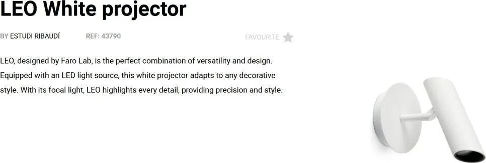 Proiector LED de tavan modern LEO alb