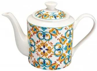 Ceainic din portelan, Medicea Multicolor, 1 L