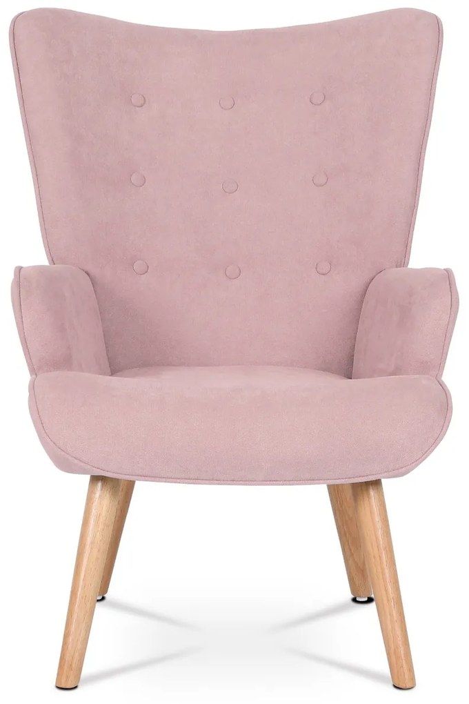 Fotoliu cu taburet PINK2, roz