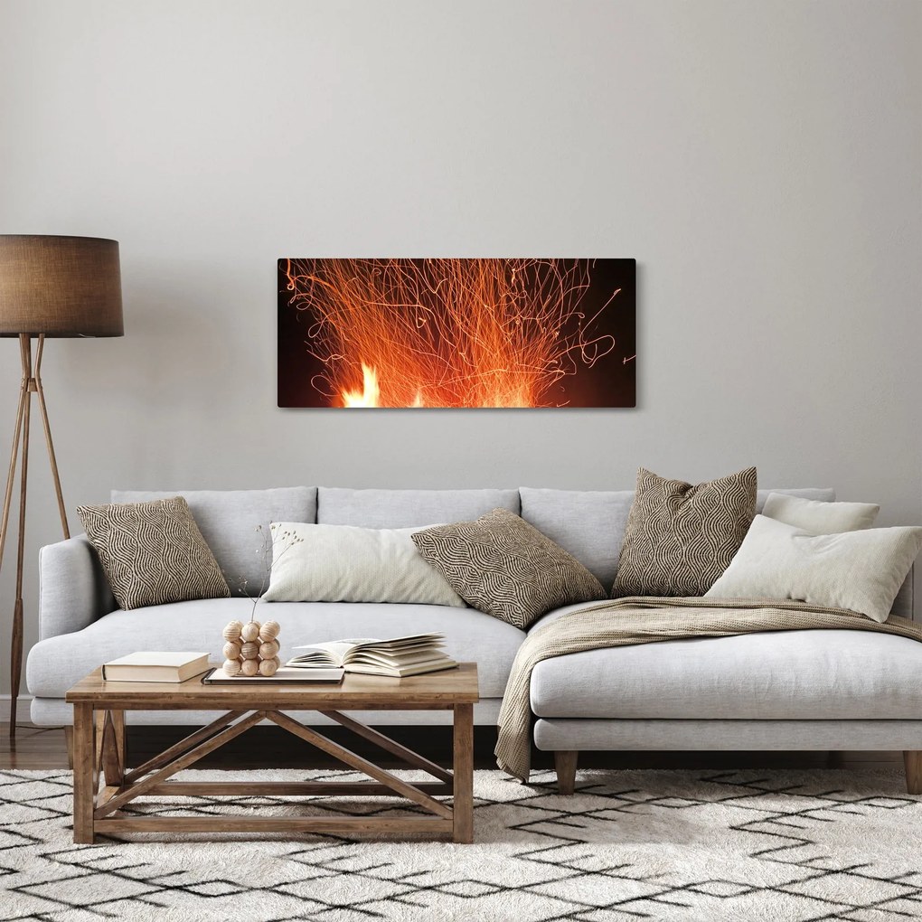Tablou cu focul (120x50 cm)