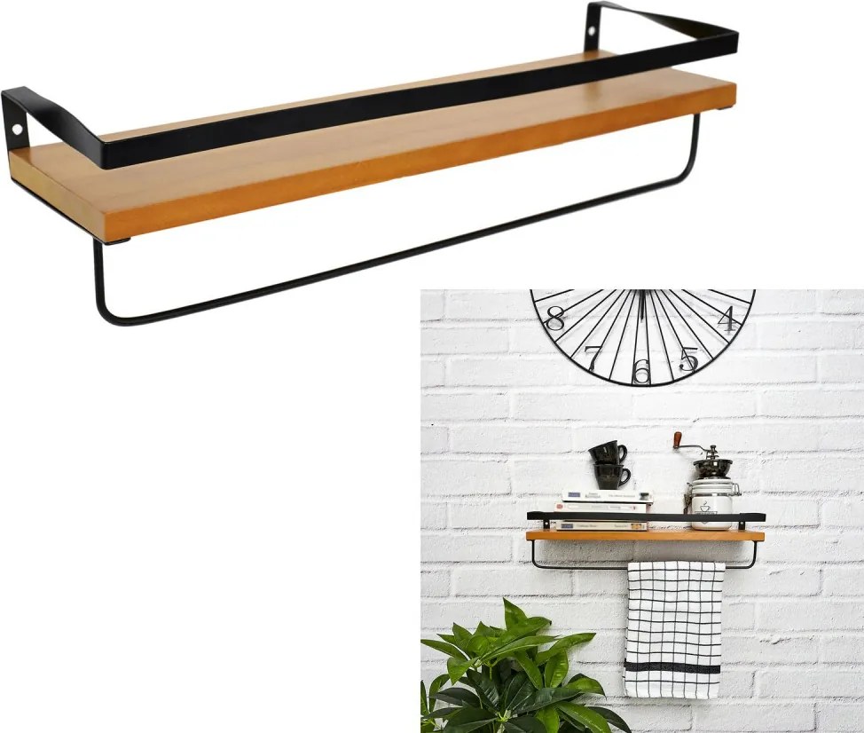 Raft de perete cu decor de pin INDUS