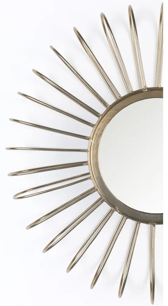 Oglinda metal auriu 50cm Selena