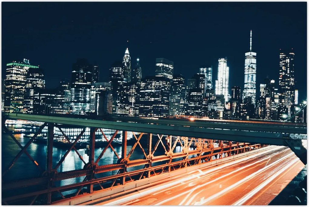 Tablou - Oraș de noapte (90x60 cm)