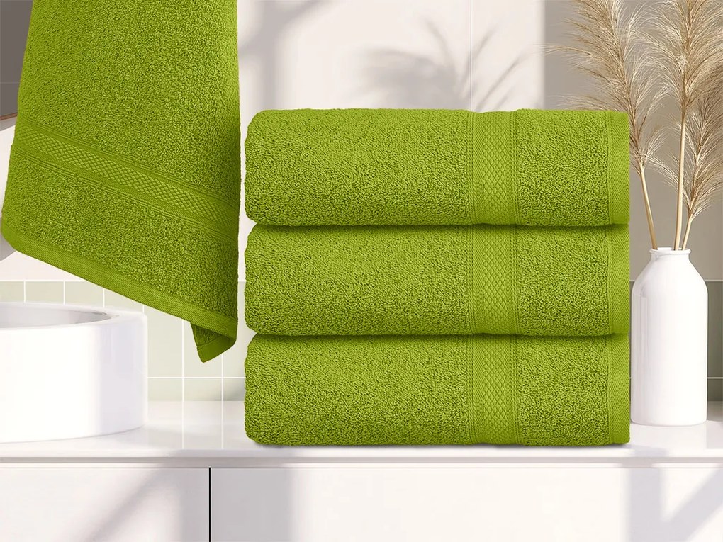 Prosop CLARYSSE ELEGANCE 60x110 cm verde, 100% bumbac