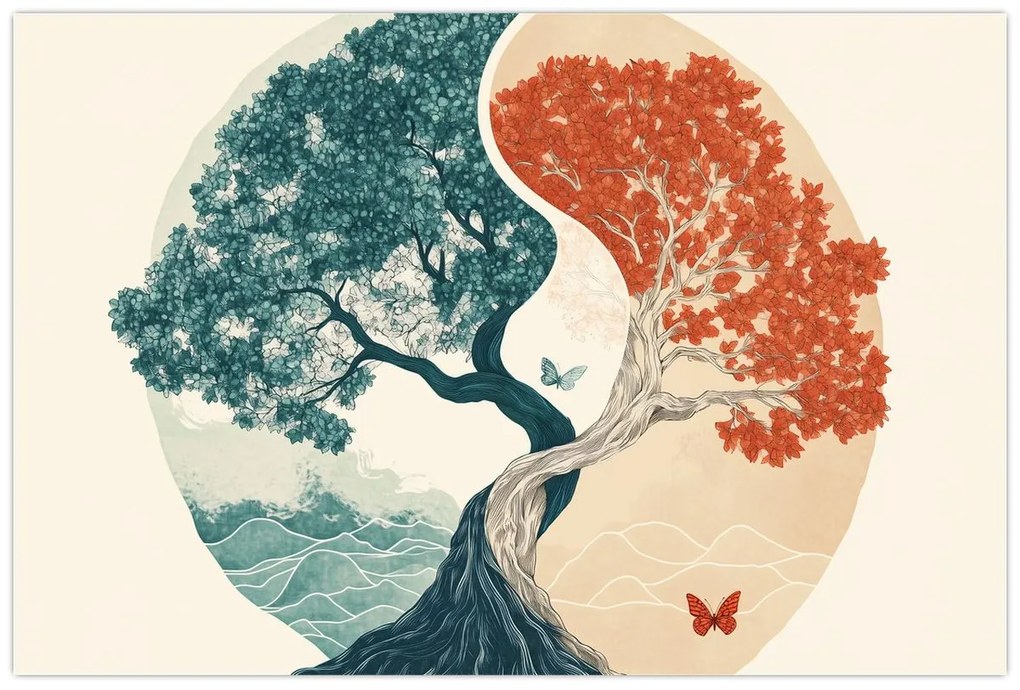 Tablou – Arbore plin de energie (90x60 cm)