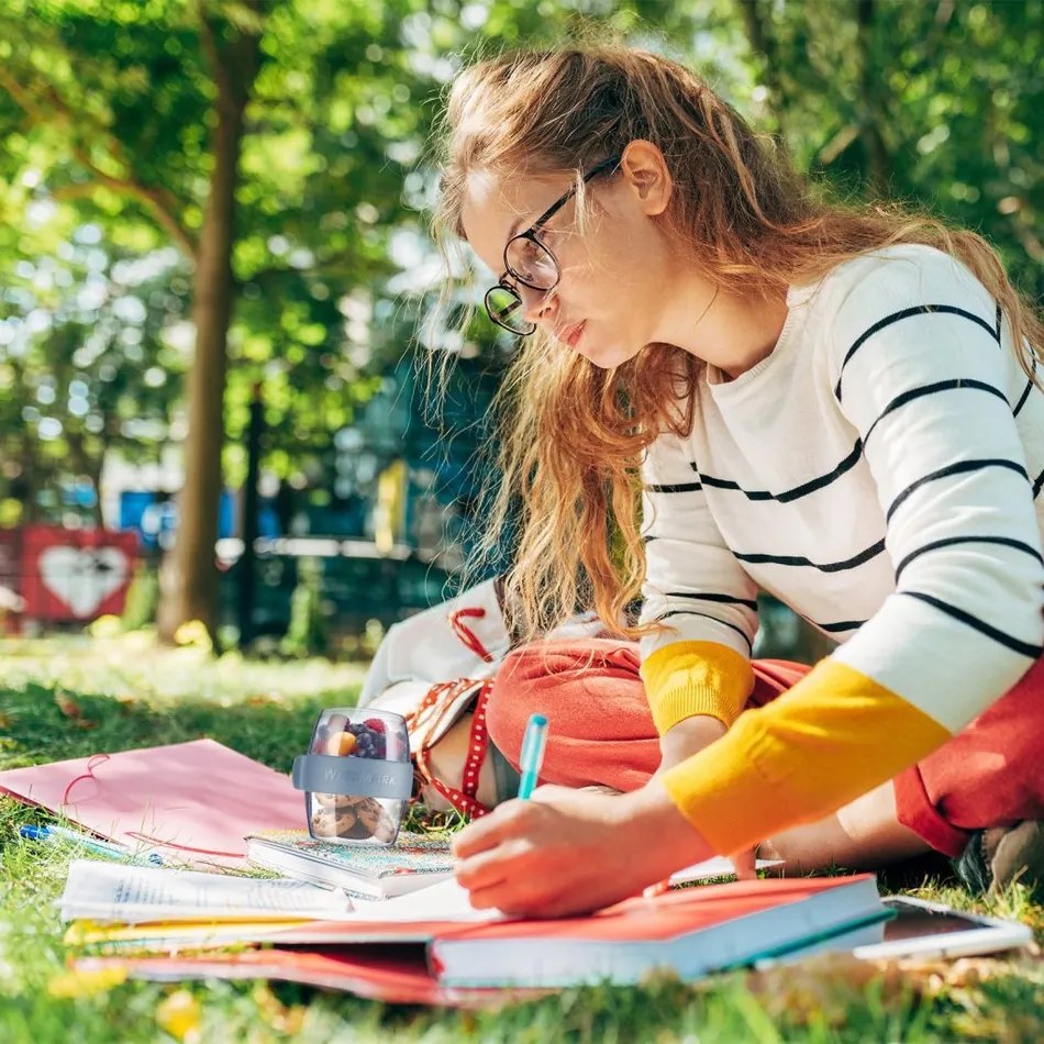 Cutie pentru gustări din două piese Westmark MINI,400 ml , albastru, S