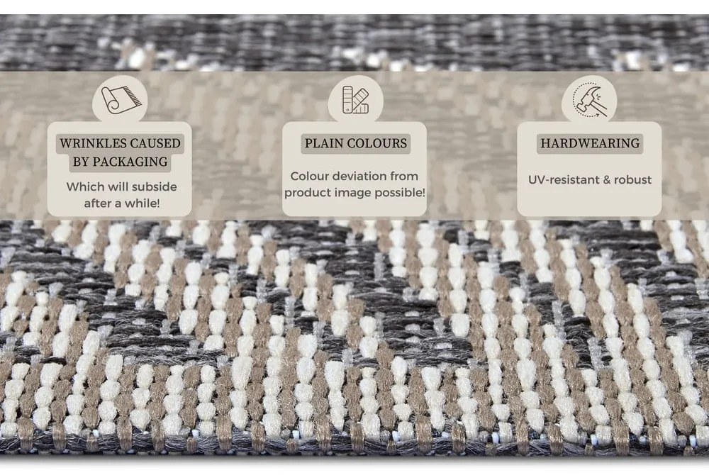 Covor de exterior gri 155x235 cm Clyde Paru – Hanse Home