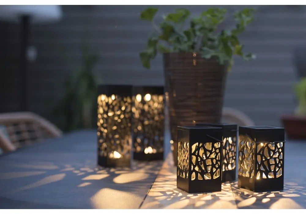 Set de 3 felinare solare cu LED-uri suspendate Star Trading Izola, înălțime 11 cm