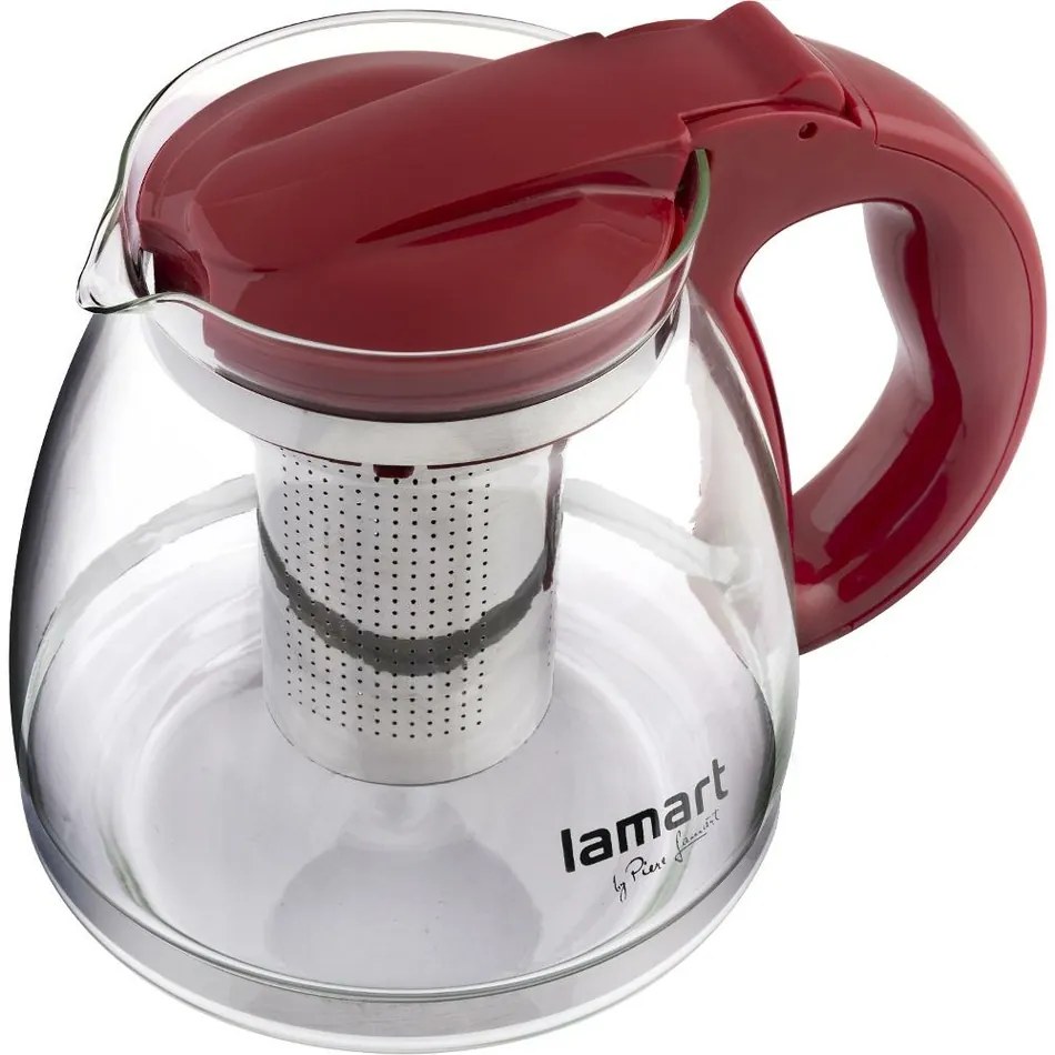 Ceainic Lamart LT7074 Verre, 1,5 l, roșu