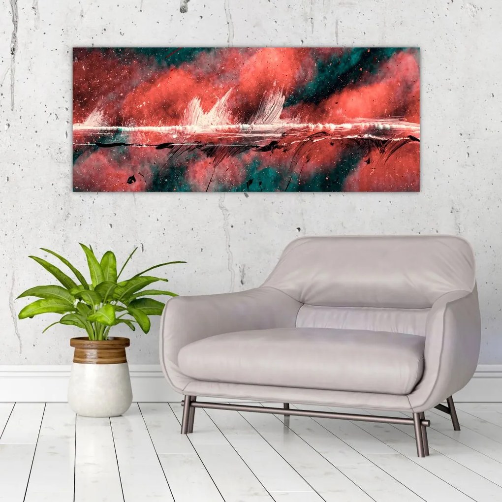 Tablou - Explozie în petrol (120x50 cm)