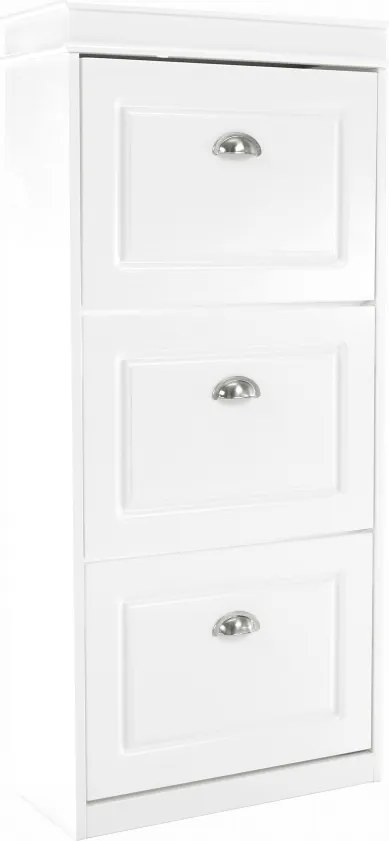 Pantofar SEBER TYP 2, alb, PAL, 54x24x117 cm