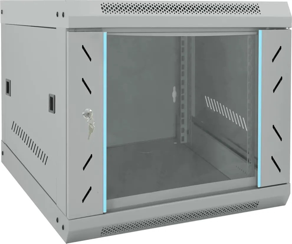 vidaXL Dulap de rețea cu depozitare Gri 53 x 60 x 45 cm Oțel