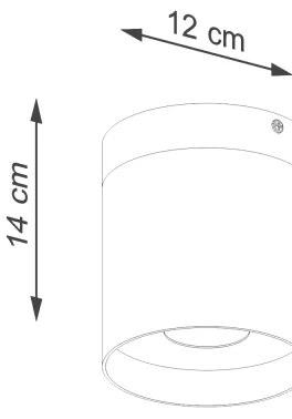 Spot Sollux SL.1348 RIF 1xGU10/10W/230V alb