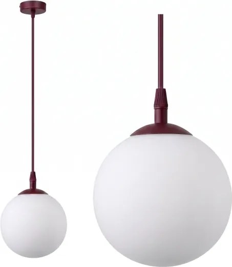Candelabru pe cablu COSMO 1xE14/10W/230V Ø 14 cm roșu/alb