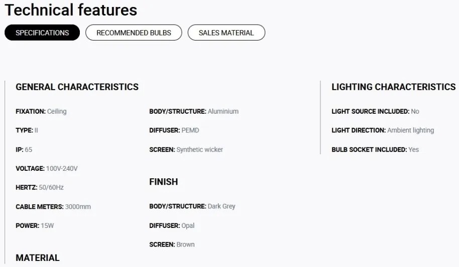 Lustra/Pendul iluminat exterior decorativ SAIGON cone W70 gri/maro