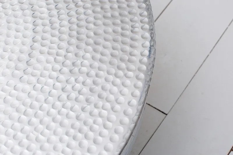 Masuta Living eleganta din metal Optik 70cm argintiu A-37913 VC