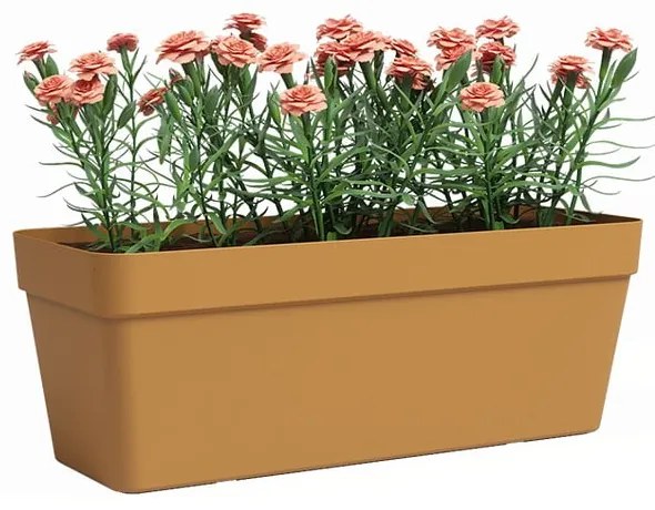 Jardinieră din plastic reciclat cu sistem de auto-irigare 50 cm Capri – Artevasi