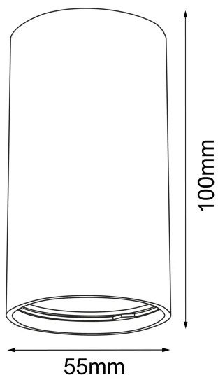 Brosline 1253 - Spot POINT 1xGU10/10W/230V, alb