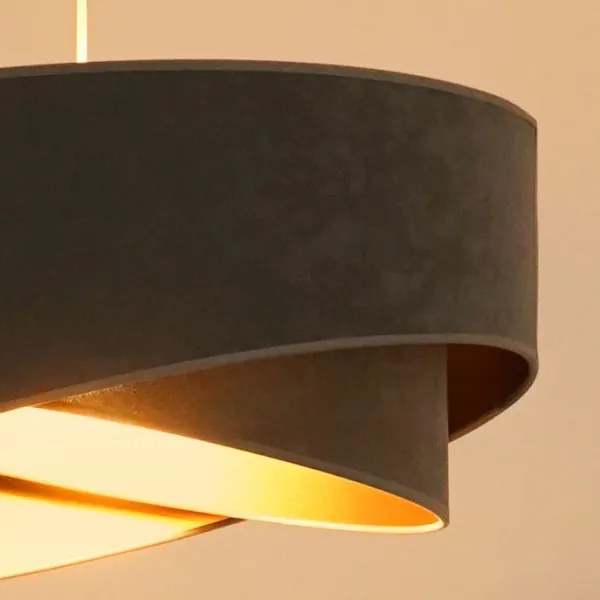 Lustră LED pe cablu Brilagi LYRA 1xE27/15W/230V gri/auriu