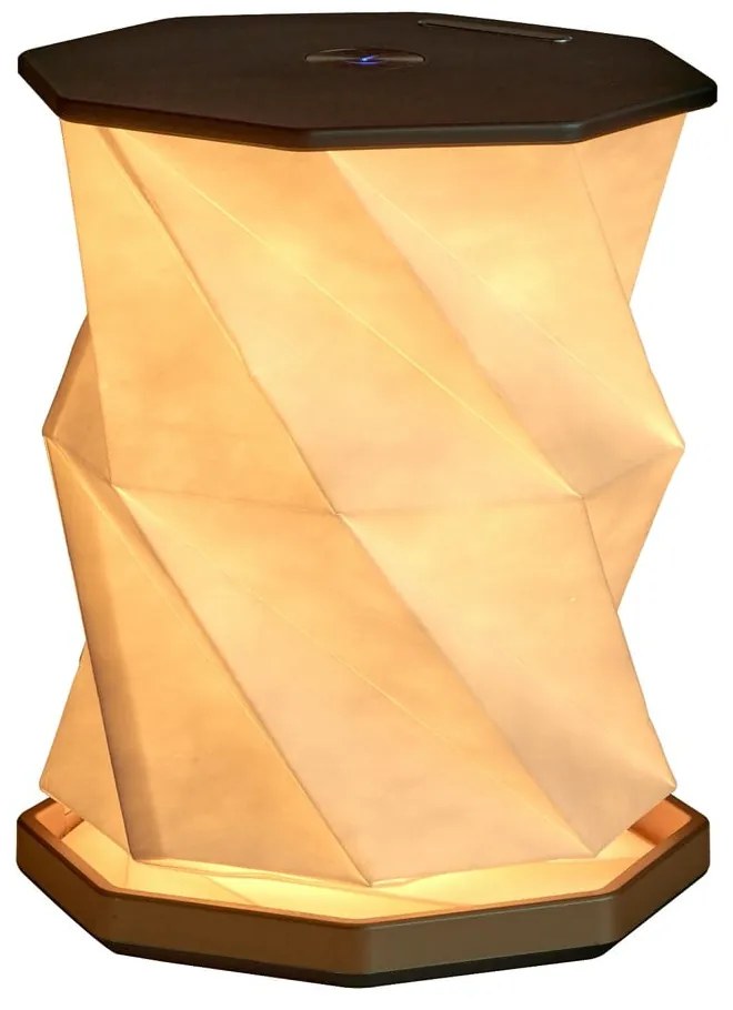 Decorațiune luminoasă neagră cu USB ø 12 cm Twist Hexagon – Gingko