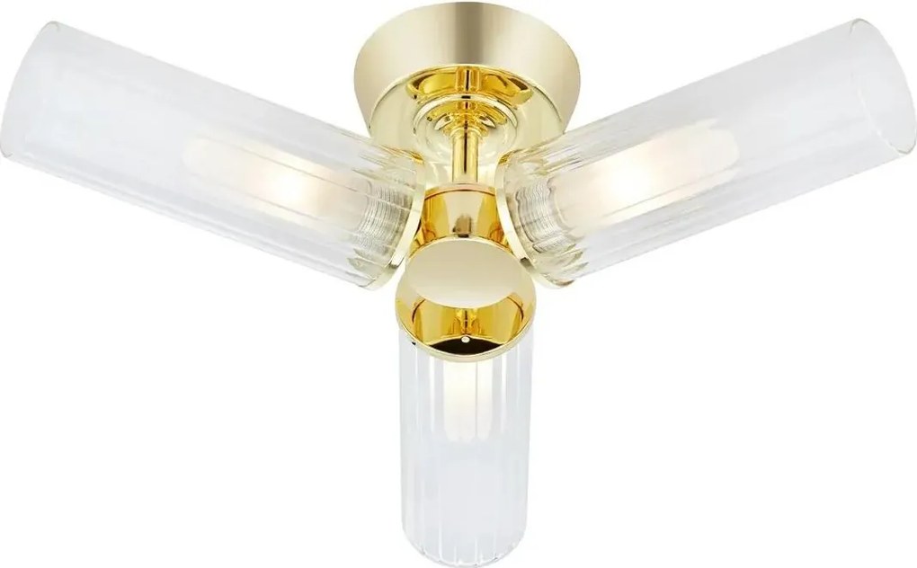 Markslöjd 109238 - Plafonieră aplicată pentru baie RIMINI 3xG9/20W/230V IP44 alamă