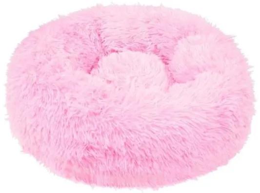 Culcus moale, pentru caine/pisica, roz, 70 cm