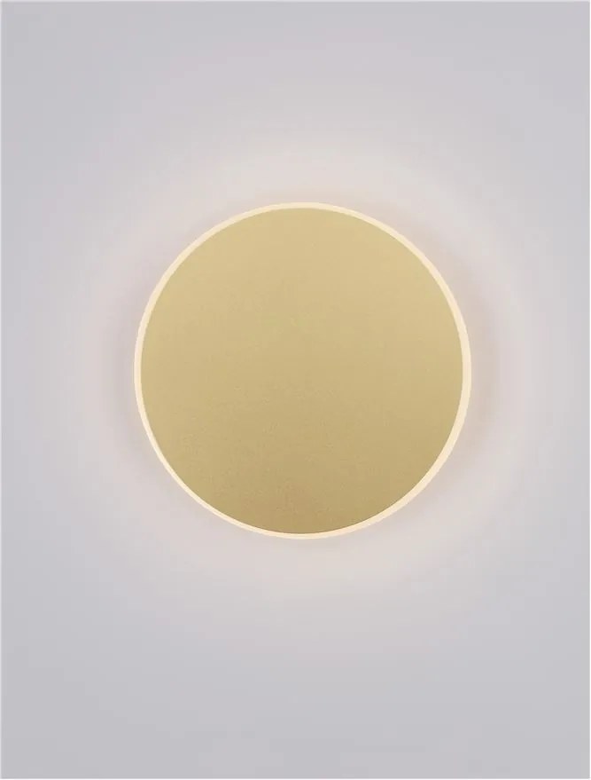 Aplica LED de perete design ambiental CYRCLE 20cm aurie