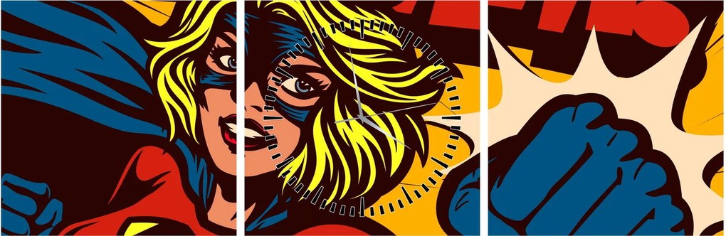 Tablou - Comix (cu ceas) (90x30 cm)