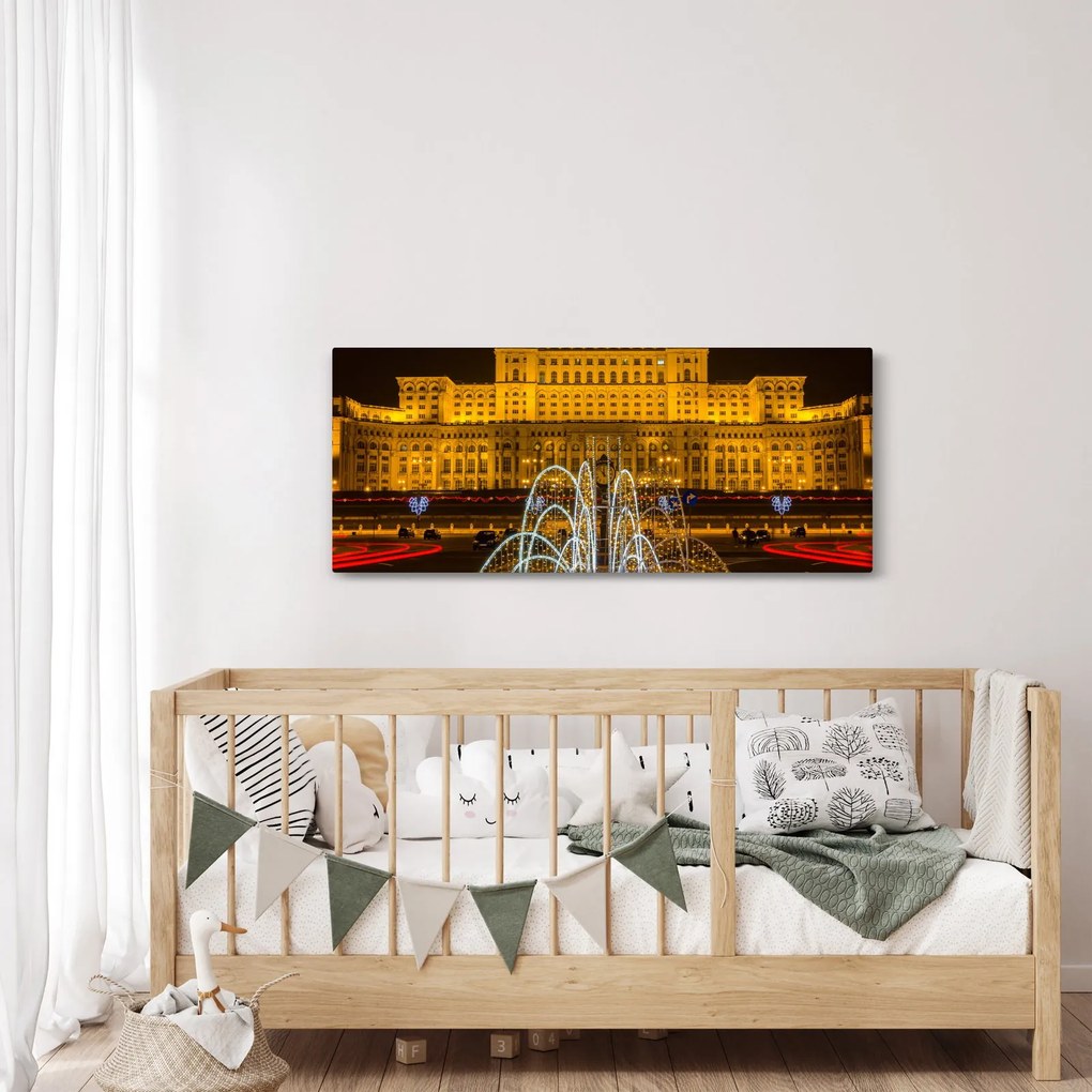 Tablou - Palatul Parlamentului, București, România (120x50 cm)