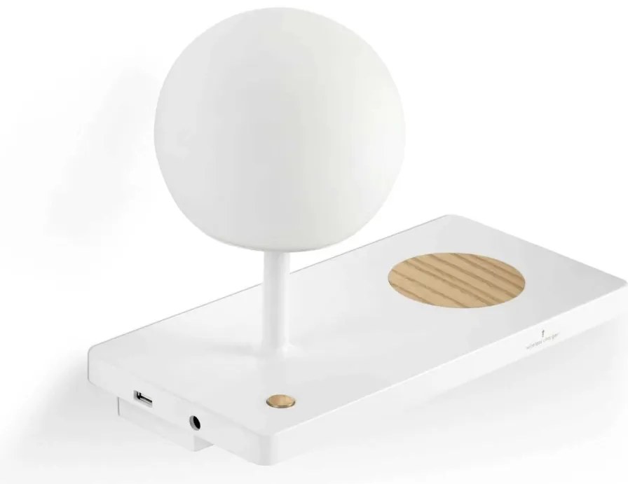 Aplica LED ultramoderna USB / Wireless charger NIKO dreapta
