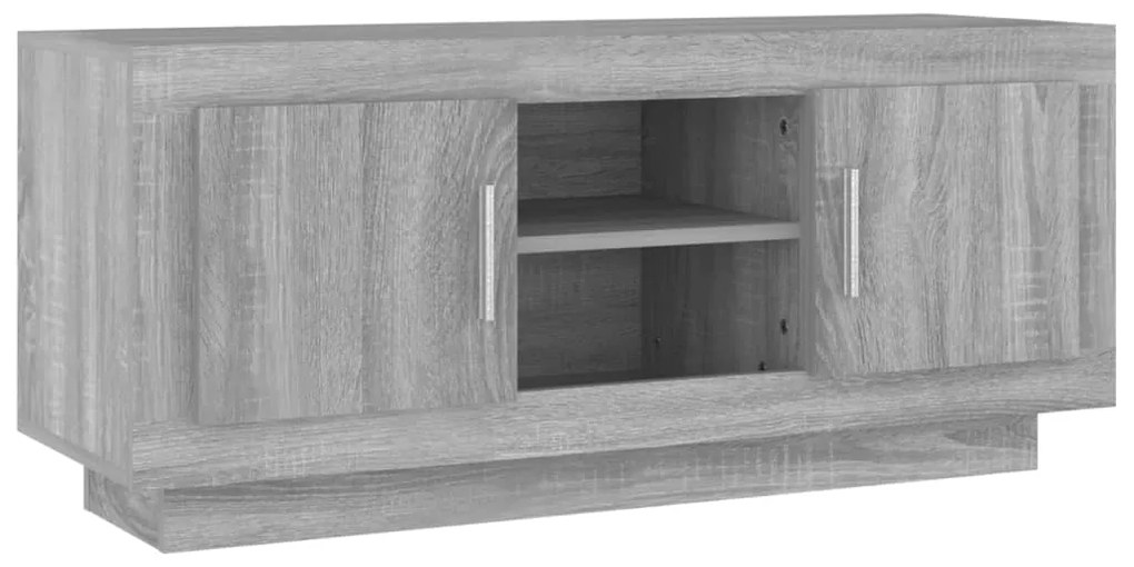 817226 vidaXL Comodă TV, gri sonoma, 102x35x45 cm, lemn prelucrat
