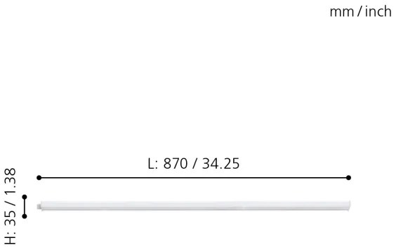 Eglo 97573 - Lampă LED design minimalist DUNDRY LED/8,2W/230V