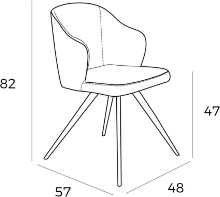 Scaun tapitat design italian Melonie AC-F3208