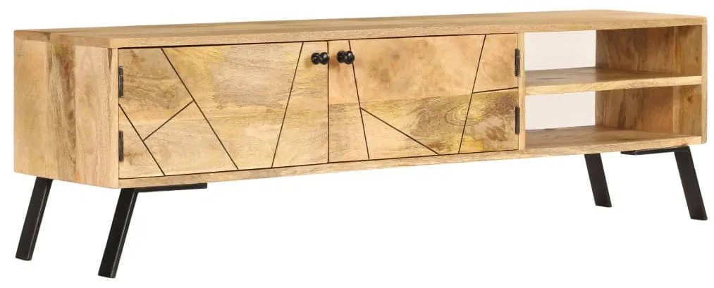 vidaXL Comodă TV, lemn masiv de mango, 140 x 30 x 40 cm