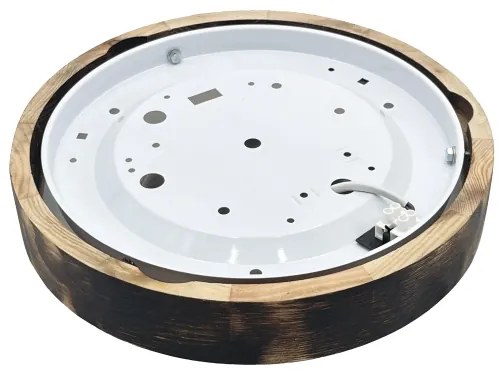 Brilagi - Plafonieră LED CARVALHO SLIM SMOKEY LED/20W/230V, finisaj stejar, Ø 27,5 cm