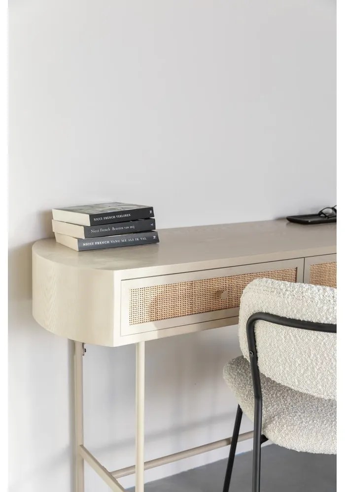 Masă consolă bej 40x120 cm Amaya – White Label