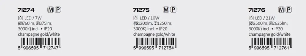 Aplica LED moderna Amadeo aurie