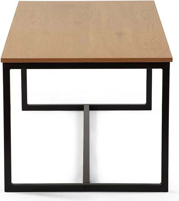 Măsuță de cafea în culoare naturală cu aspect de lemn de stejar 47x90 cm Norden – Bonami Essentials