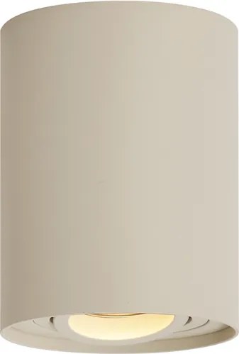 Set de 4 spoturi moderne bej montate la suprafață GU10 50mm rotative și înclinabile - Rondoo Up