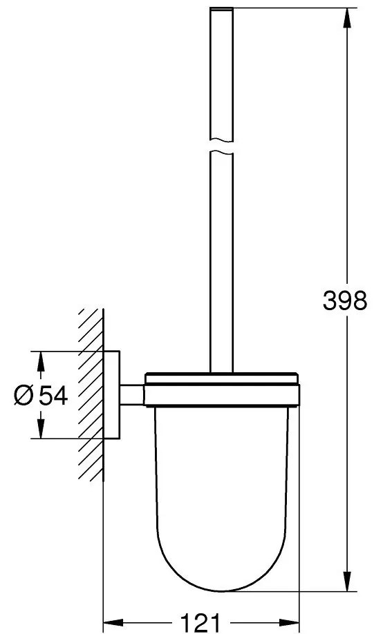 Grohe Essentials Set Perie WC cu suport, cupru mat (brushed warm sunset)