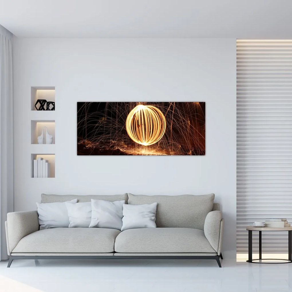 Tablou - Desenat de lumină (120x50 cm)