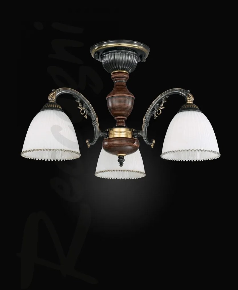 Lustra rustica aplicata cu 3 brate design italian 3800