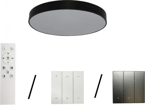 Plafonieră LED, 135W, 230V, 3000/4000/6500K, Ø 80 cm, neagră