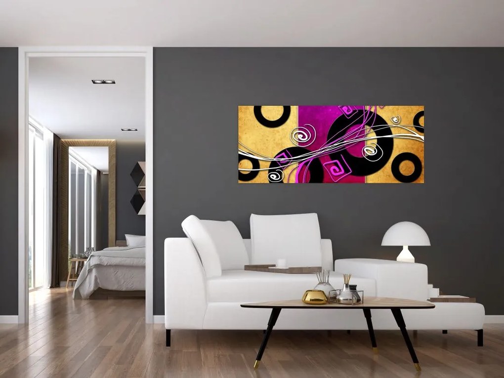 Tablou abstracției (120x50 cm)