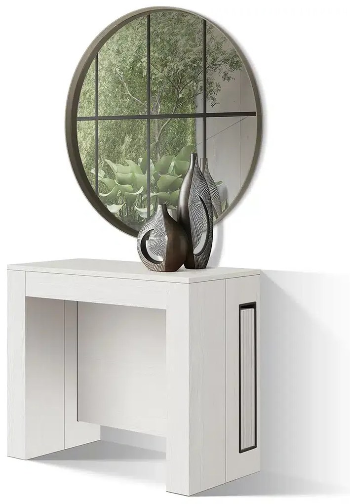 Consola extensibila tip masa Rimini - ALB - 300 cm/90 cm /76 cm - 12 - Extensibila