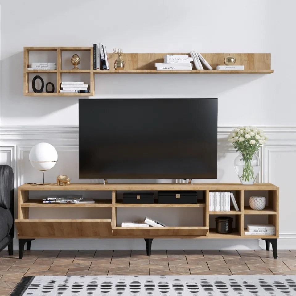 Ansamblu Comoda TV Debbie, Stejar