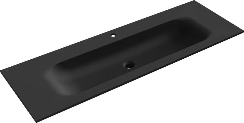 Mexen Vela chiuvetă încastrată în blat 141 x 46,5 cm, negru mat - 25231471