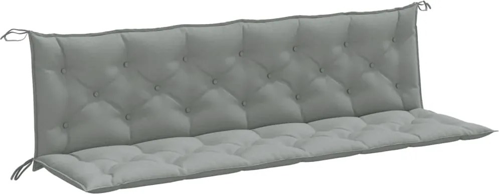 vidaXL Pernă bancă de grădină 2db melanj gri deschis 200x50x7cm textil