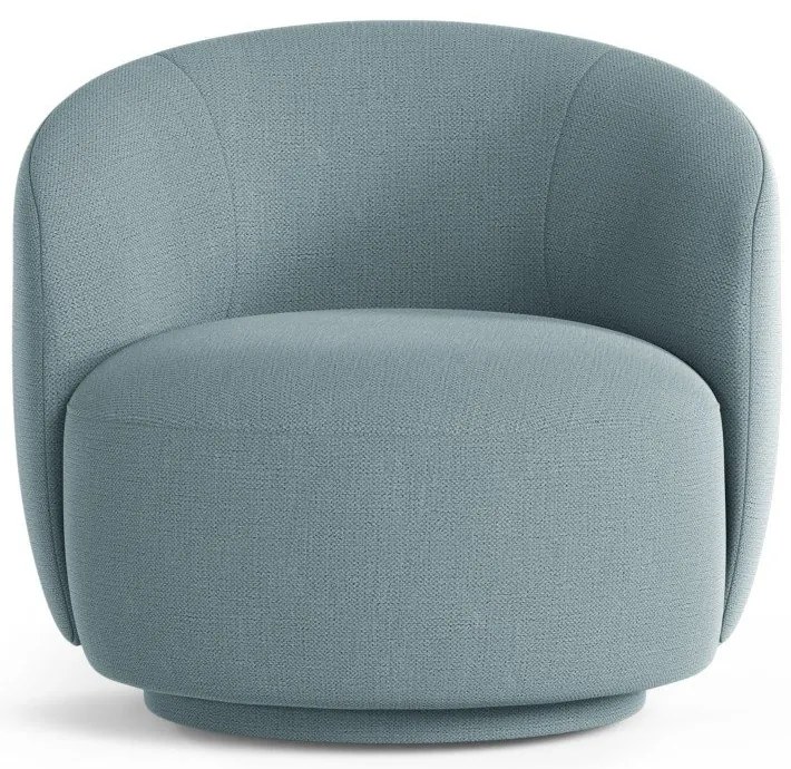 Fotoliu albastru deschis pivotant Letizia – Micadoni